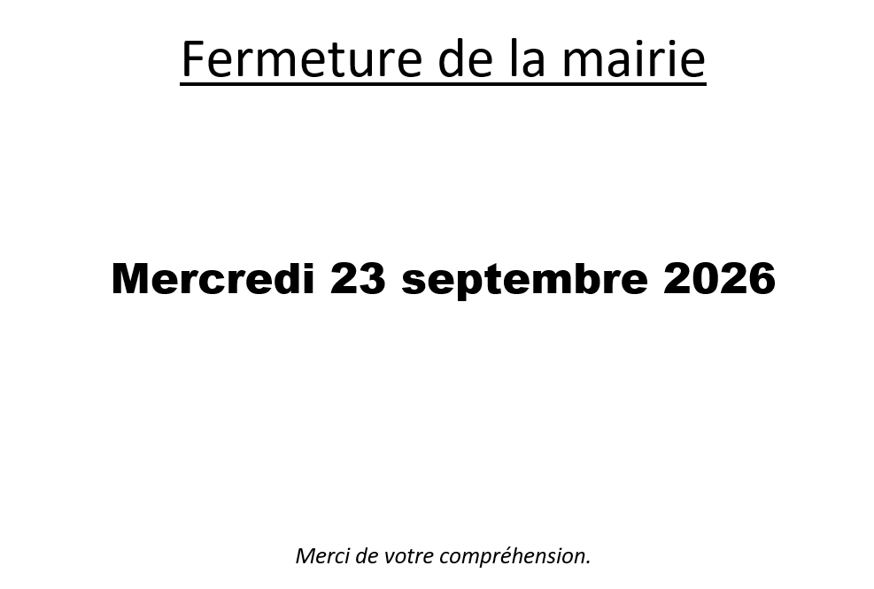 fermeture mairie