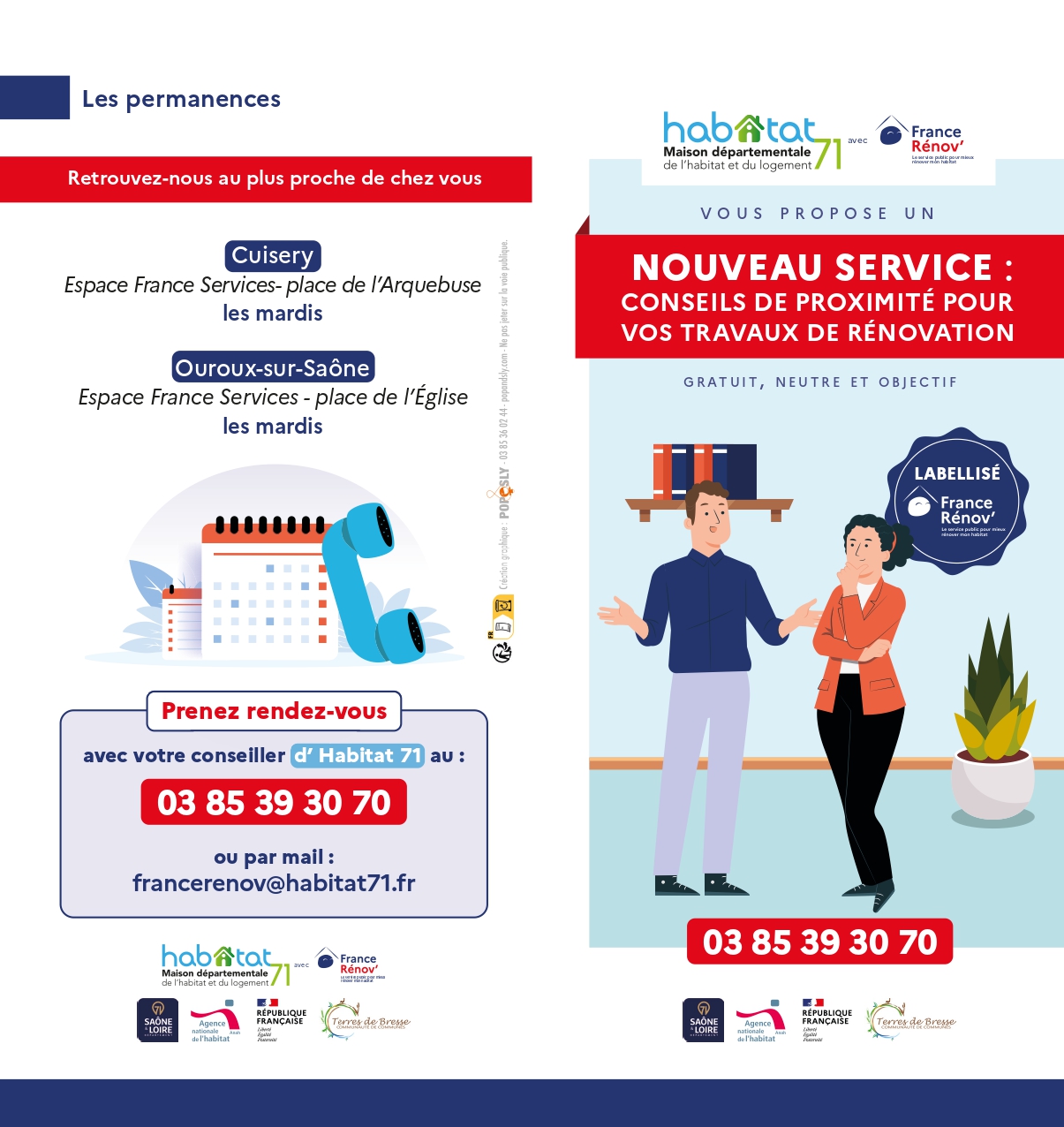 rénocation de l'habitat CC Terres de Bresse